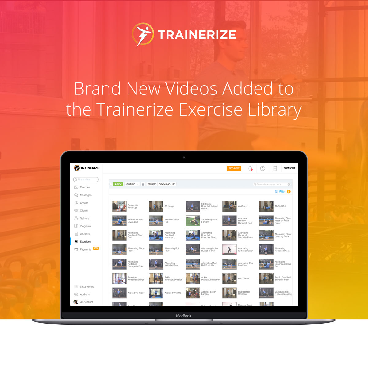 New Exercise Videos Added to the Trainerize Exercise Library