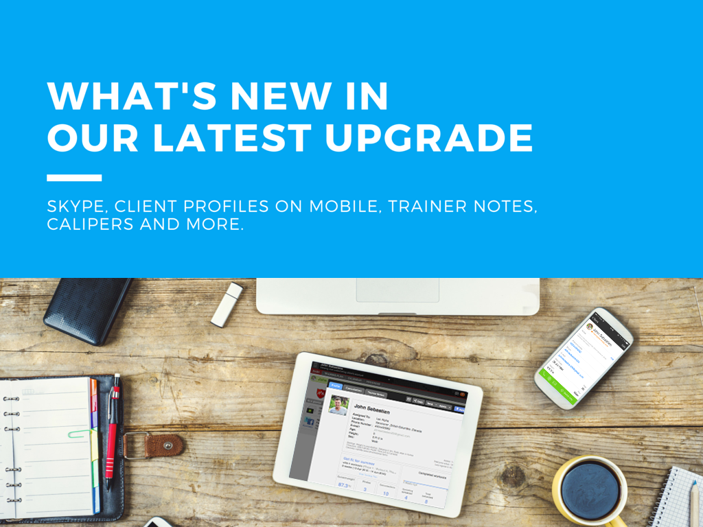Trainerize update: Skype, Client Profiles on Mobile, Trainer Notes, Calipers and more