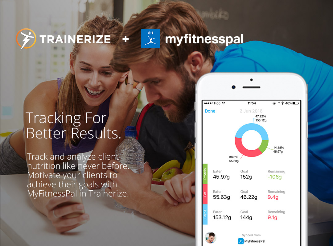 Trainerize Integrates With Under Armours Myfitnesspal To Enhance Nutrition Component Of