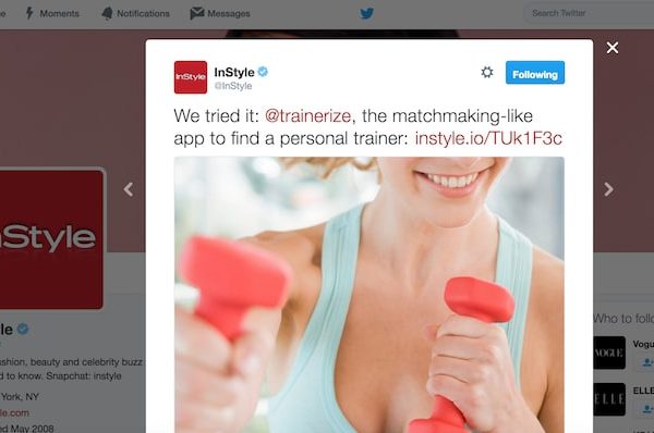 InStyle Review of Trainerize.me and the Trainerize App