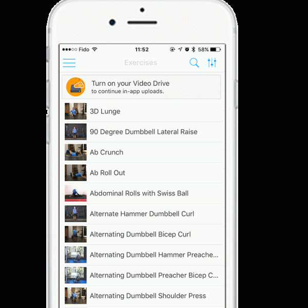 exercise videos video drive