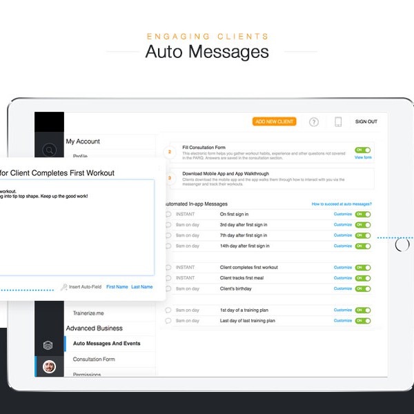 trainerize-auto-messages