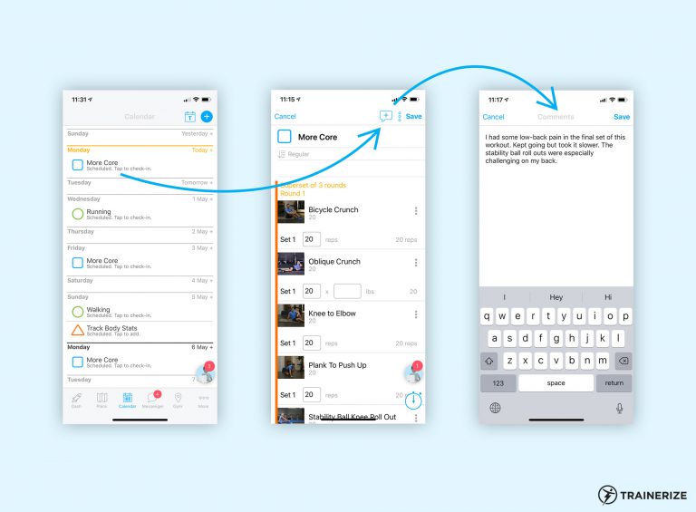 Trainerize Notifications Trainerize Update | Get Your Communication On with Comments and Notes ...
