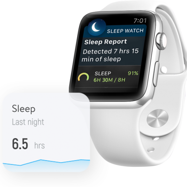 Sleep time: an example of the new data available in Trainerize with theApple Health and wearables integration.