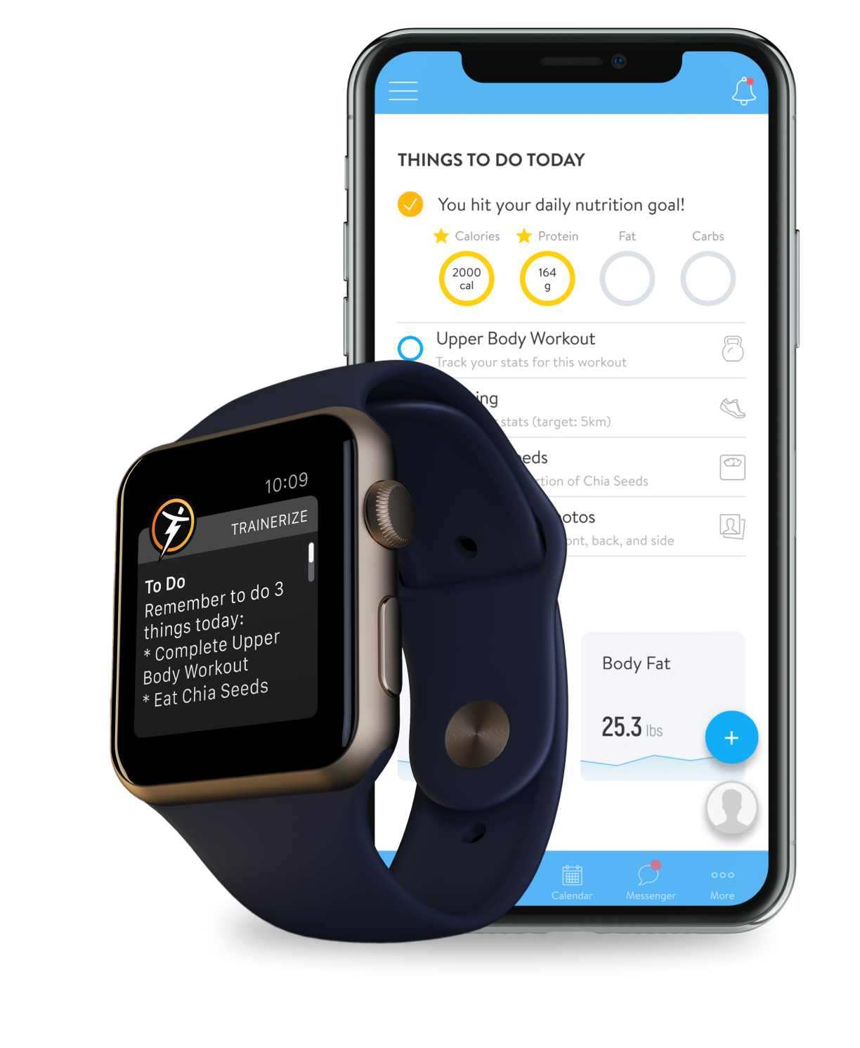 Check off things to do today with the Apple Watch App powered by Trainerize