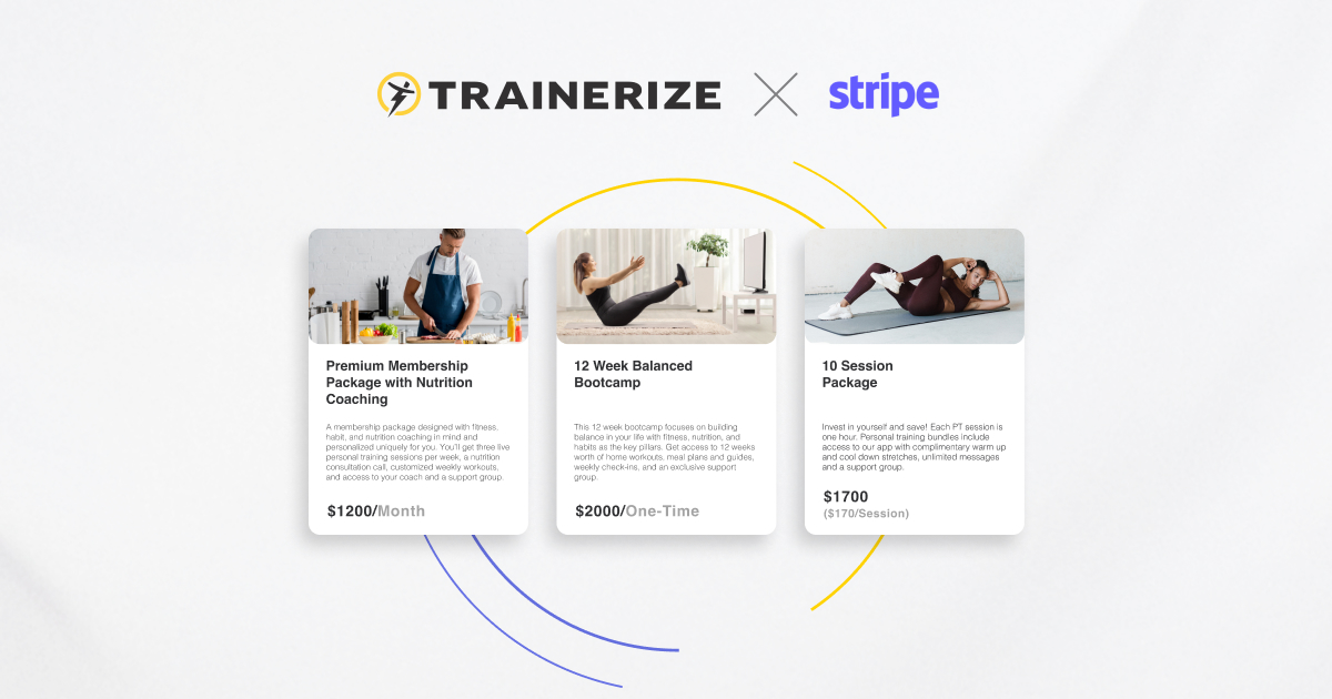 Trainerize and Stripe partnership