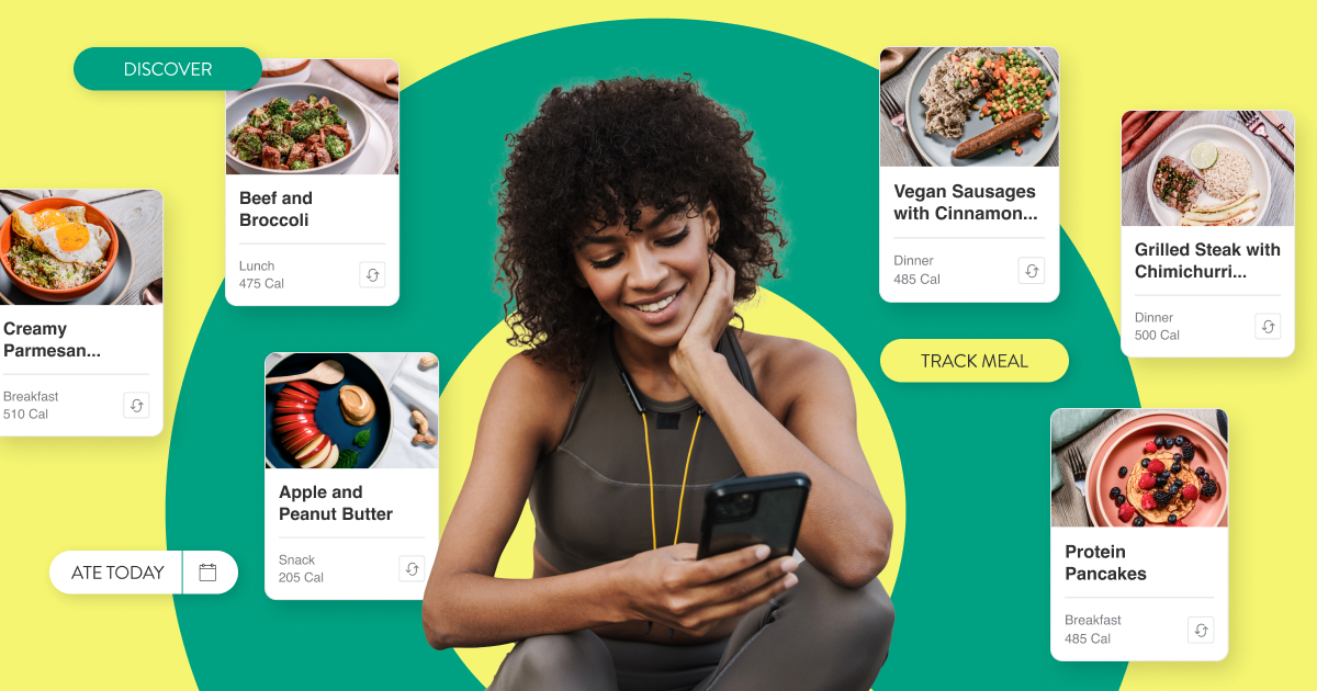 Let your client discover new meals, and track them directly in Trainerize