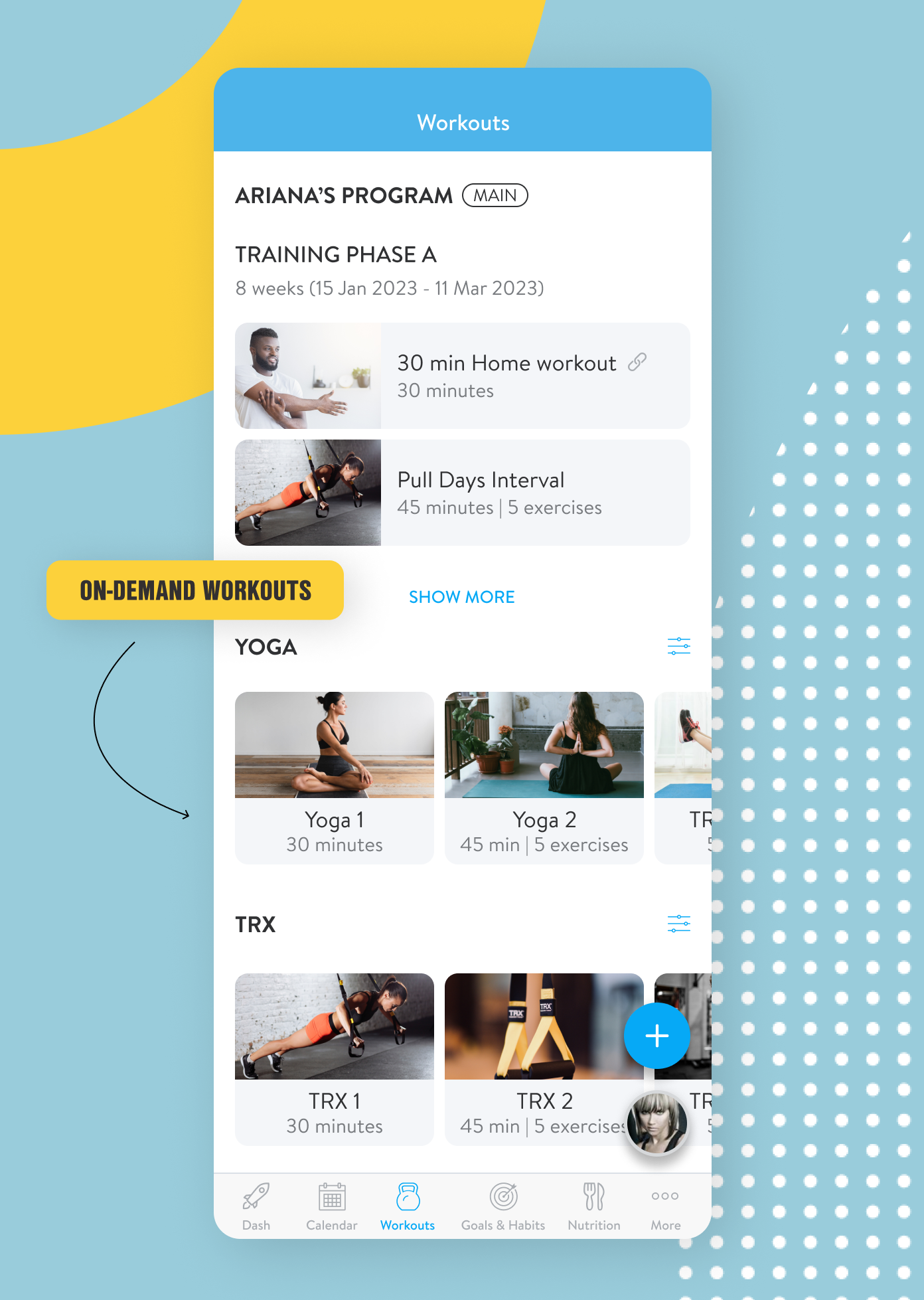 Deliver your workouts on-demand