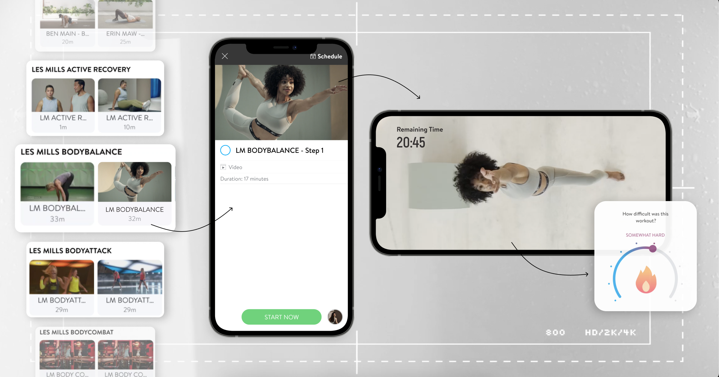 Press play on Les Mills anytime, anywhere from within your Trainerize app