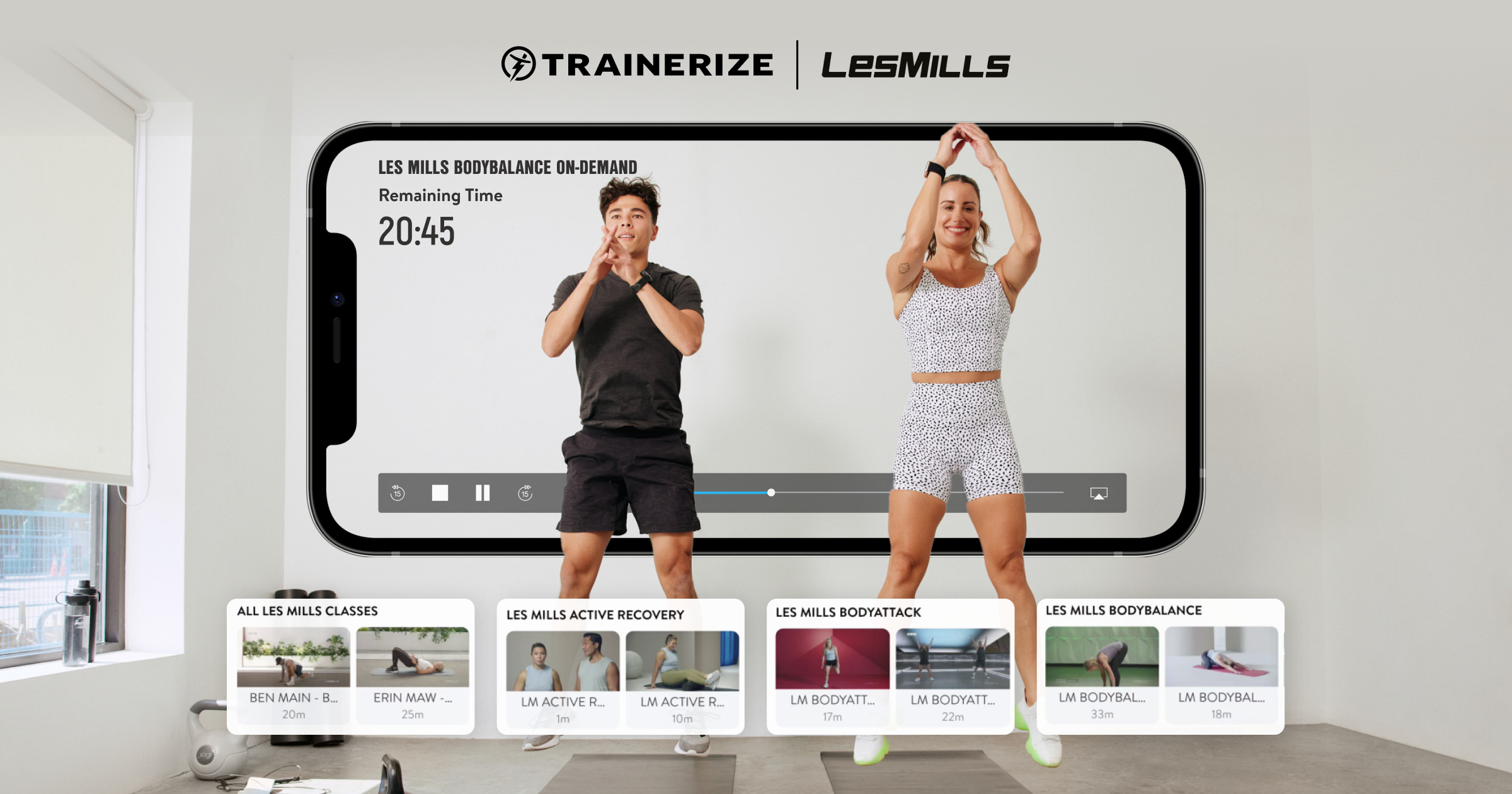 TRAINERIZE UPDATE Now streaming Les Mills—world-class on-demand video classes right within Trainerize