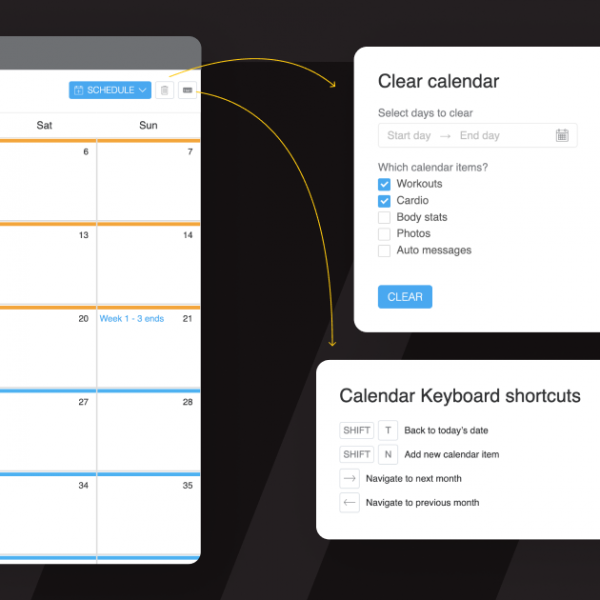 Clear master program and keyboard shortcuts