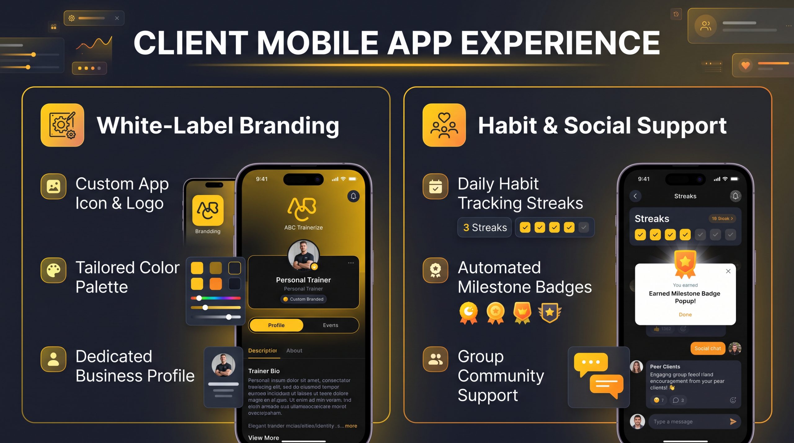 best client mobile experience personal training app